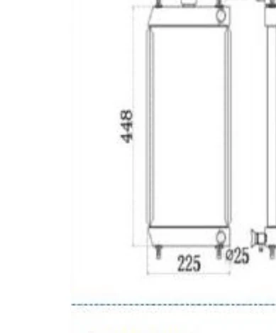 P/N: 22L-03-21111 — KOMATSU PC18 iş makinesi radyatörü