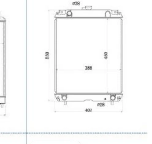 P/N: X220571211 — KOMATSU PC40-8 iş makinesi radyatörü