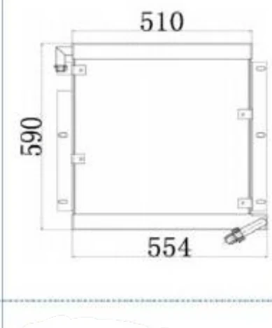 P/N: 20X-03-22110 — KOMATSU PC60-5 iş makinesi radyatörü
