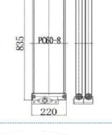 P/N: 22P-03-11131 — KOMATSU PC60-8 iş makinesi radyatörü