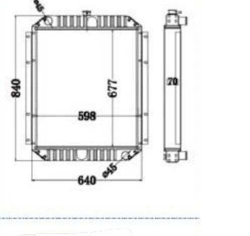 P/N: 099-3559 — CATERPILLAR E200B iş makinesi radyatörü