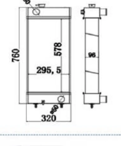 P/N: 298-1226 — CATERPILLAR E307D iş makinesi radyatörü