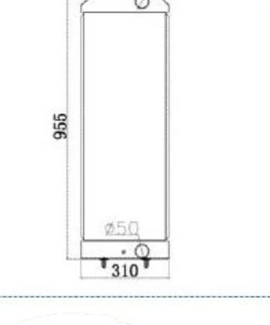 P/N: 378-6178 — CATERPILLAR E313 iş makinesi radyatörü