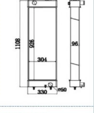 P/N: 326-3867 — CATERPILLAR E315D iş makinesi radyatörü