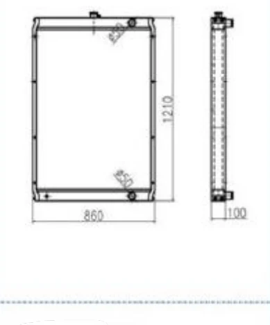 P/N: 204-0983 — CATERPILLAR E330C iş makinesi radyatörü