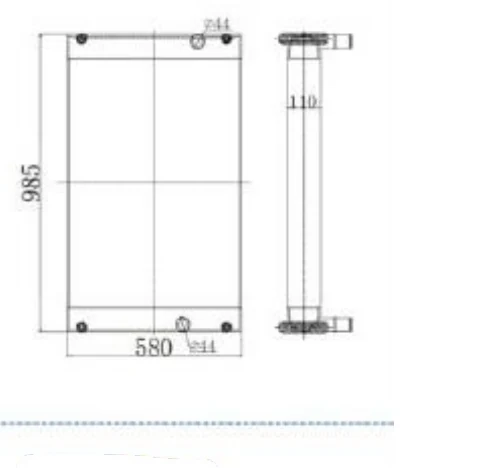 P/N: 508-6291 — CATERPILLAR E320GC iş makinesi radyatörü