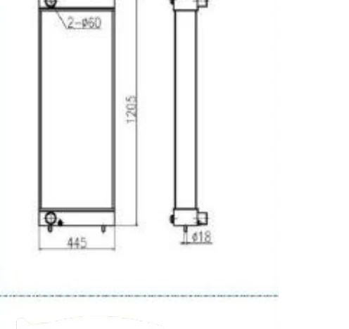 P/N: LN003410 — SUMITOMO SH450-3/450-5 iş makinesi radyatörü
