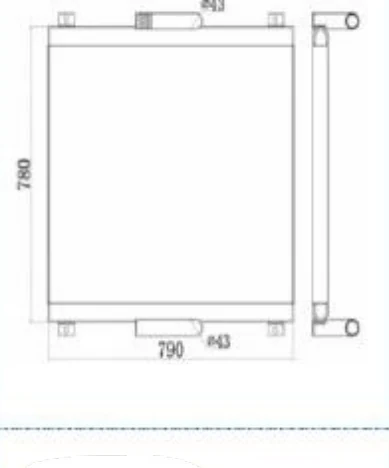 P/N: LN00068 — SUMITOMO SH200A3 iş makinesi radyatörü