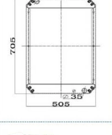 P/N: 11M8-40100 — HYUNDAI R55-7 iş makinesi radyatörü