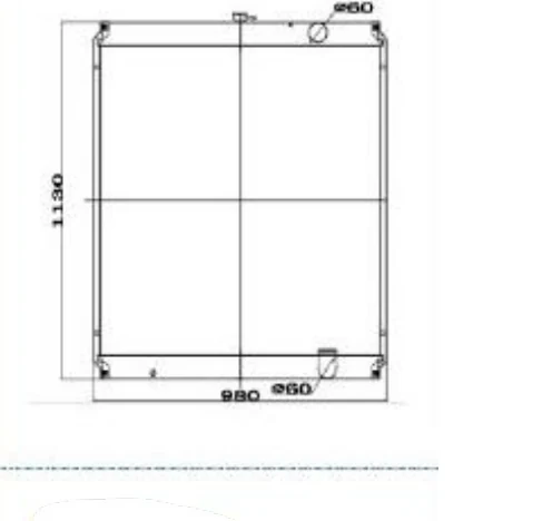 P/N: 11N9-40200 — HYUNDAI R335-7 iş makinesi radyatörü