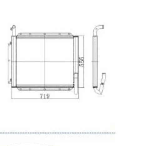 P/N: 11N1-42120 — HYUNDAI R80-7 iş makinesi radyatörü