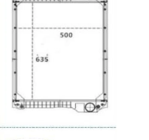 P/N: 332C5000 — OTHERS JCB 526/ 531 / 533/ iş makinesi radyatörü