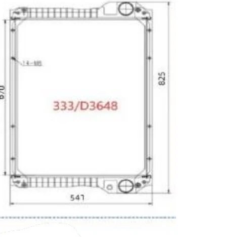 P/N: 333/D3648 — OTHERS JCB iş makinesi radyatörü